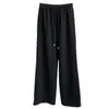 Pantalones Jogger Elásticos de Color Sólido de Cintura Alta para Mujer, Estilo Primavera, Corte Holgado, Pantalones Rectos de Pierna Ancha Versátiles, Pantalones de Chándal Largos hasta el Suelo