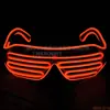 Óculos El Luminosos Cyberpunk com um Toque Tecnológico, Óculos de Luz Fria para Festivais de Música, Adereços de Foto para Shows, Fluorescentes para Celebridades da Internet