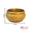 Sapo Dourado de Latão Tigela do Tesouro Ornamento Giratório Latão Diário Pote de Arroz Dourado Sala de Estar Casa Ornamento Sólido