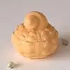 Amapola Transfronteriza Nuevo Producto Más Vendido Molde de Silicona DIY Redondo Caracola Gruesa Tarro de Almacenamiento Taza para Velas Molde de Yeso