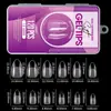 Uñas postizas transparentes semi-mate de tamaño completo europeas y americanas, 120 piezas en una caja, adhesivo completo, ultrafinas, sin costuras, no necesitan limado