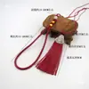 Colgante de Cuerda con Cuentas de Jade Sintético Borla de Boca de Pez Borla de Nudo Chino Accesorios para Colgar Decoración DIY