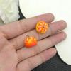 Colgante de Fruta Estéreo Artificial de Resina DIY Fresa Pequeña Naranja Manzana Llavero Pulsera Accesorios de Joyería