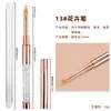 Conjunto de Pincéis para Nail Art com Strass Acrílico 15 Peças Desenho de Linha Esfumar Pincéis para Nail Art Degradê Atacado Atacado Transfronteiriço