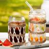 Vidro Criativo Artesanal Palha Copo de Água Copo DIY Vidro Colorido Ovo Copo Amazon Glass