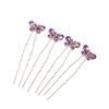 Horquilla de Pelo con Pedrería Estilo Coreano Horquilla para el Pelo Pin en Forma de U Flor para el Pelo de Pasarela Cheongsam Horquilla para el Pelo Joyería para el Cabello Horquilla Pequeña
