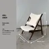 Sofá individual para proyecto hotelero personalizado transfronterizo, Sillón individual de ocio de madera maciza de fresno blanco de algodón con forma
