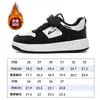 Huili meninas dois sapatos de algodão 2024 inverno novo tênis infantil forrado de lã sapatos de algodão crianças grandes sapatos de inverno quentes e grossos