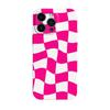 Funda Popular Transfronteriza de Cuadros Irregulares para Teléfono 17Pm Modelo Nuevo para Apple 16 Funda con Película de Agujero Fino 15Plus Cobertura Total Espejo