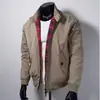 Clásico americano, elegante y con estilo, chaqueta Harrington para hombre, vintage, resistente al agua, a prueba de viento, a prueba de polvo, de nicho, corta, casual, prenda de abrigo guapa