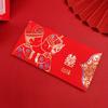 Sobre rojo plegable de diez tarjetas, personalidad creativa, feliz cumpleaños, está cerrado, sobre rojo de longevidad elástico de seis tarjetas, venta al por mayor