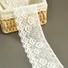 Acessórios de renda branca larga elástica diy roupas feitas à mão saia roupa de cama top tubo roupa íntima decoração de roupas