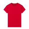 Camiseta de Algodão Ice Silk Catiônico Cor Sólida Manga Curta Solta 190g Verão Gola Redonda Meia Manga Jovem Camiseta Lisa Ice Silk