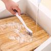 Escova de alça longa para uso doméstico para cozinha, panelas e tigelas, escova, banheiro azulejo, remoção de ângulo morto, escova de limpeza, Branco