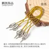Accesorios DIY cuerda para teléfono ojo de oveja colorida accesorios de cordón de fieltro de lana venta al por mayor cordón con colgante de uña ojo de oveja