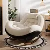 Mecedora Retro Silla de Salón para Adultos Balcón de Casa Ocio Individual Sala de Estar Mecedora Perezosa Sillón Mecedora de Panal