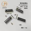 6*17 agujeros diámetro interior 4 mm aleación de zinc cabeza de cuerda para suéter gorro cordón hebilla decorativa tubo de cuerda cabeza de zapato cabeza de cinturón