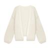 Descanso de la merienda de la tarde: Suéter Cardigan Marrón de Peso Alto Querido, Nuevo Estilo Otoño, Abrigo Suelto de Longitud Media en Colores Melange