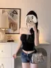 Nuevo Estilo de Verano Top Tubo Picante Dopamina de un Hombro con Pedrería para Mujer, Elegante y Ajustado