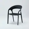 Mesas e Cadeiras de Exterior para Lazer e Negociação Cadeiras de Plástico Imitação de Rattan Varanda Loja de Chá com Leite Café Pátio Jardim Cadeiras de Jantar de Exterior