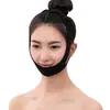 Máscara de Lifting Facial Físico V-Face Preto Escuro, Sem Marcas, Sem Edema e Linhas Finas, Ajuste Facial, Faixa de Dormir, Transfronteiriça