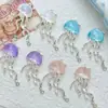 Fantasía Oceánica Medusa Parpadeante Fina Colgante Colgante Material de Cuentas Hecho a Mano para DIY Pulsera Collar Accesorios Material