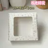 Caja de regalo de ventana de anillo para el pelo de intestino grueso de alta calidad, embalaje de caja de regalo transparente, exquisita caja de embalaje para accesorios para el pelo hechos a mano, caja tipo avión de PVC en stock