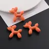 Llavero Colgante de Perro Globo de Goma Pintura de Goma Colorida de Silicona para Manualidades DIY con Cuentas Acrílicas
