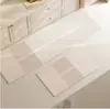 Alfombrilla Ovalada para Piso de Cocina Estilo Wabi-sabi Alfombrilla de Piso de Lodo Diatomeas Alfombrilla Absorbente de Agua para el Hogar Secado Rápido Fácil de Limpiar Alfombrilla para Pies de Cocina