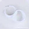 Pendientes de Anillo C Pintados a Mano con Textura Personalizada, Pendientes, Pendientes Exagerados de Colores Caramelo, Pendientes Acrílicos para Mujer