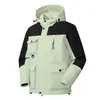 Transmisión en Vivo de Nuevas Chaquetas Impermeables y a Prueba de Viento para Exteriores para Hombres y Mujeres, Chaquetas de Montañismo, Cortavientos Transpirables, Chaquetas Deportivas