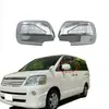 Adequado para Toyota Noah 2003 -2005 Capa do Retrovisor com Luz, Capa do Retrovisor de Ré, Modificação de Galvanoplastia ABS