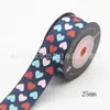 Fita de embalagem de presente com bolinhas de 25mm para grampo de cabelo, caixa de bolo DIY, cinto decorativo, fita de tecido 10 jardas/Rolo