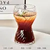 Copo de Vidro Criativo Estilo Ins com Curva na Cintura para Bebidas Geladas, Copo de Suco, Copo de Refrigerante, Copo para Café Latte