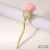 Cepillo Cosmético en Polvo Tipo Rosa Caliente Transfronterizo Cepillo Individual para Polvo de Uñas Cepillo para Polvo de Uñas Pelo Suave Cepillo Cosmético en Polvo Trabajador de Belleza
