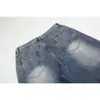 Jeans de Mezclilla Rectos Sueltos Lavados Estilo Street Casual para Hombre EIGHTISLAND, Corte Relajado NK722