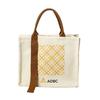 Bolsa de Lona, Bolsa de Lona com Fita Personalizada, Sacola de Compras de Presente de Luxo, Promoção Cultural e Criativa, Bolsa Tote Estereoscópica Laminada