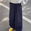 Calça Casual Solta Estilo Novo 2025 para Homens, Calça Versátil Moda Coreana, Calça de Perna Larga Fina e Fluida para Primavera e Verão, Comprimento no Chão