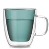 Caneca com Alça Atacado Cor Criativa Copo d'Água Vidro Borossilicato Camada Dupla Caneca de Café Doméstica Simples