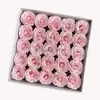 Manta de Seis Capas Cabeza Grande de Rosa Flor de Jabón Artificial Regalo del Día de San Valentín
