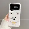 Adequado para capa de celular Xiaomi 17, design de cobertura total, estilo 14 Pro, moderno e estiloso, com toque de alta qualidade, apresentando designs criativos de desenhos animados pintados à mão de West Highland terriers