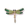 Broche de Libélula Simulada Elegante Cristal Diamante Aleación Pin Ins Diseño de Nicho Perla Lujo Accesible Accesorios para Ramillete