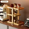 Estante de Almacenamiento para Portavasos de Escritorio Organizador de Vasos Multicapa Taza de Té de Escritorio Taza de Café Almacenamiento Estante de Exhibición Pequeño