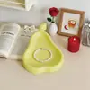 Molde de Silicona con Forma de Fruta Zongbo Manzana Pera Bandeja de Almacenamiento Molde para Adorno de Yeso de Aromaterapia