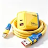 Conjunto de Desenho Animado Carregamento Super Rápido Cabo de Dados Azul Compatível com Apple, Huawei, Honor, Xiaomi, VIVO