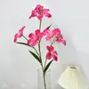 Nueva Lirio Pequeño 7 Cabezas Lirio Colorido Flor Artificial Hogar Hotel Decoración Suave Boda Paisajismo Floral Flor Artificial