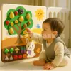 Fábrica de Origen Personalizado DIY Tablero de Fieltro para Vallas Frutas Cortar Diversión Educación Temprana Niños Juguetes Educativos de Ciencia y Educación