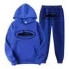 Sudadera con Estampado de Patrón de Prisión Demoníaca Clint419 Europeo y Americano Conjunto de Forro Polar para Hombre Venta al por Mayor Suelto Estilo Nuevo