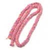 Paquete de 1 Yarda de Cuerda de Hilo Hueco de Poliéster Colorido para Pulseras, Collares y Accesorios de Joyería Hechos a Mano