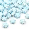 Cuentas de Cerámica Coloridas Flor de Cinco Pétalos Cuentas Sueltas con Agujeros Pulsera DIY Flor Cuentas de Cerámica Collar Accesorios de Joyería Venta al por Mayor